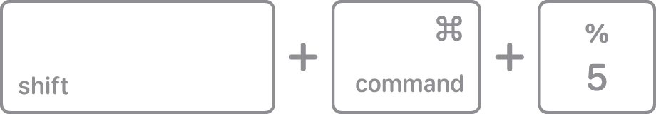 Сочетание Shift Command 5 для панели снимков macOS