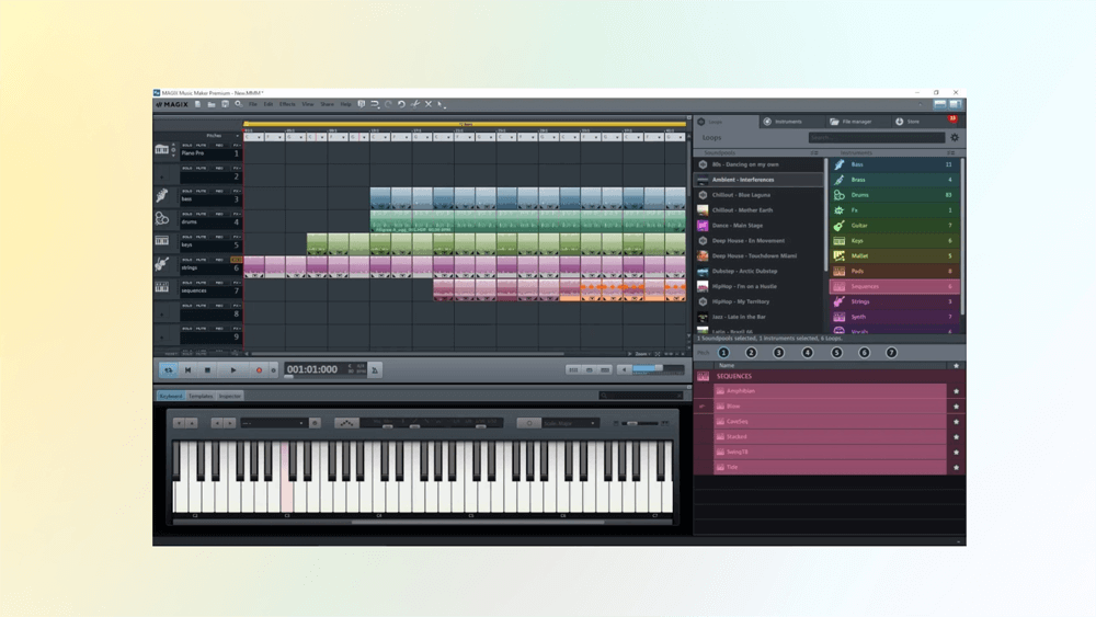 Интерфейс MAGIX Music Maker