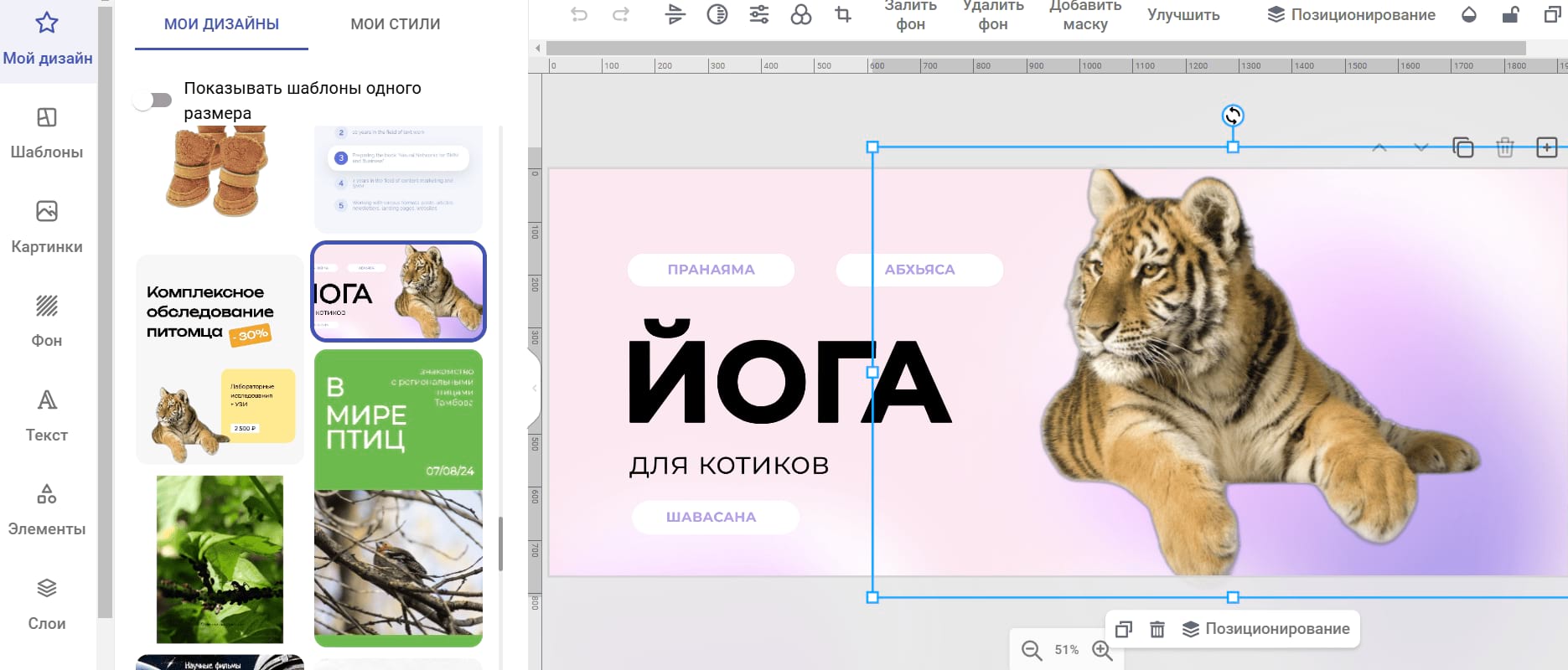 Рабочий интерфейс Холста SMMplanner