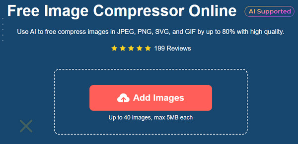 Кнопка Add Images в AnyRec