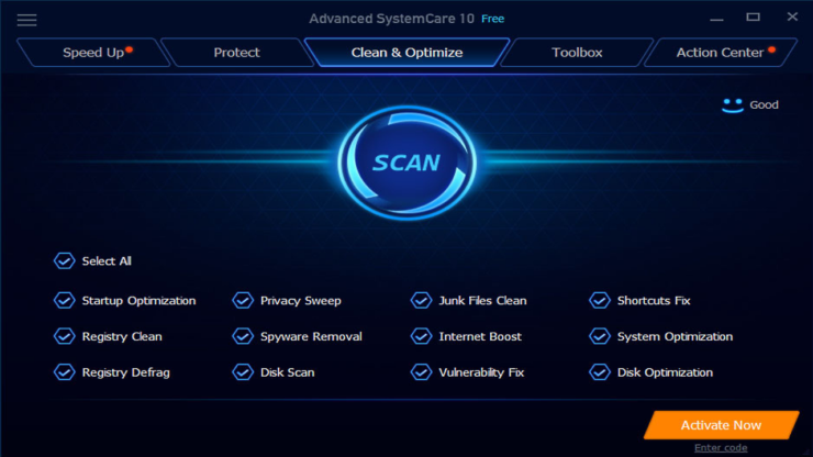 Интерфейс удаления программ в IObit Uninstaller