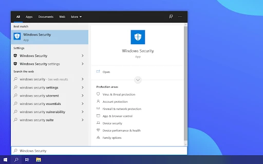 Безопасность Windows в Windows 10