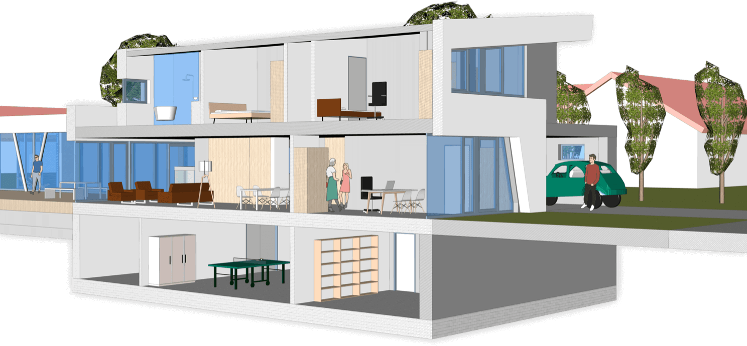 Архитектурная модель в BricsCAD Shape