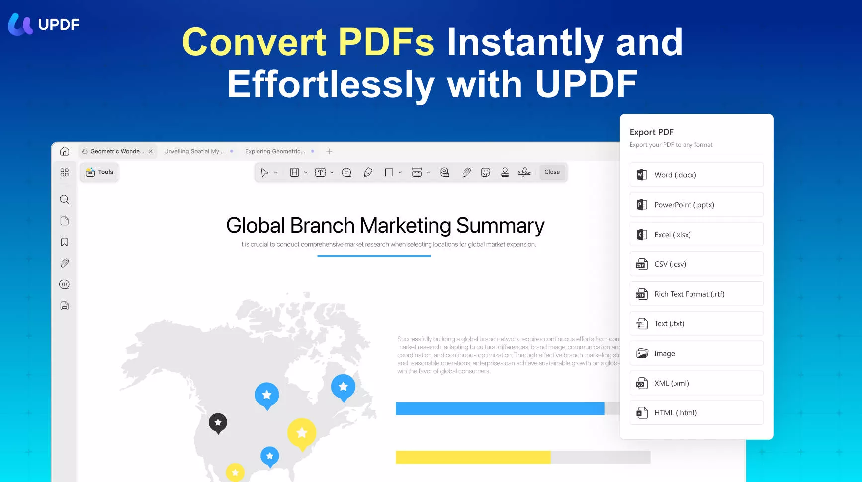 Окно Convert в UPDF