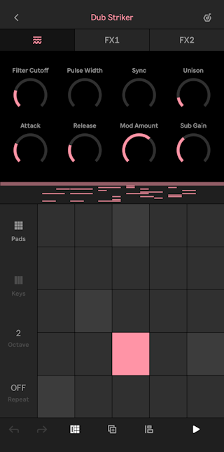 Instrument View в Ableton Note