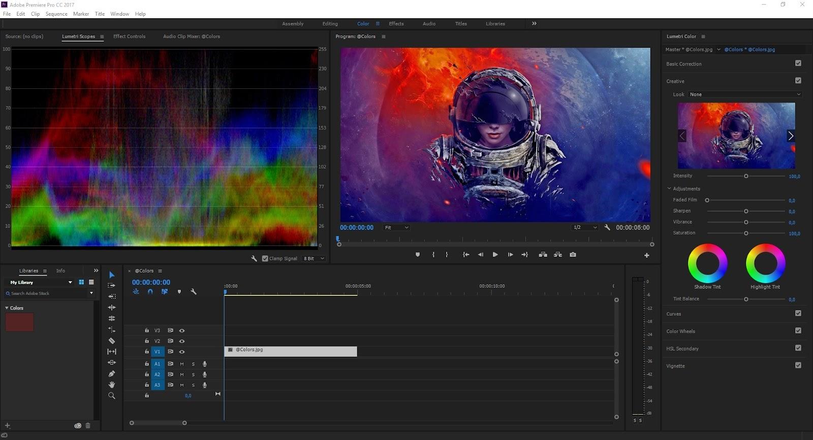 Интерфейс Adobe Premiere Pro