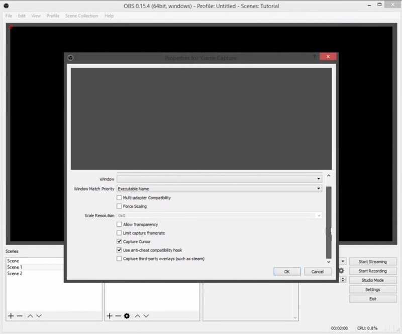Интерфейс OBS Studio, экран 5