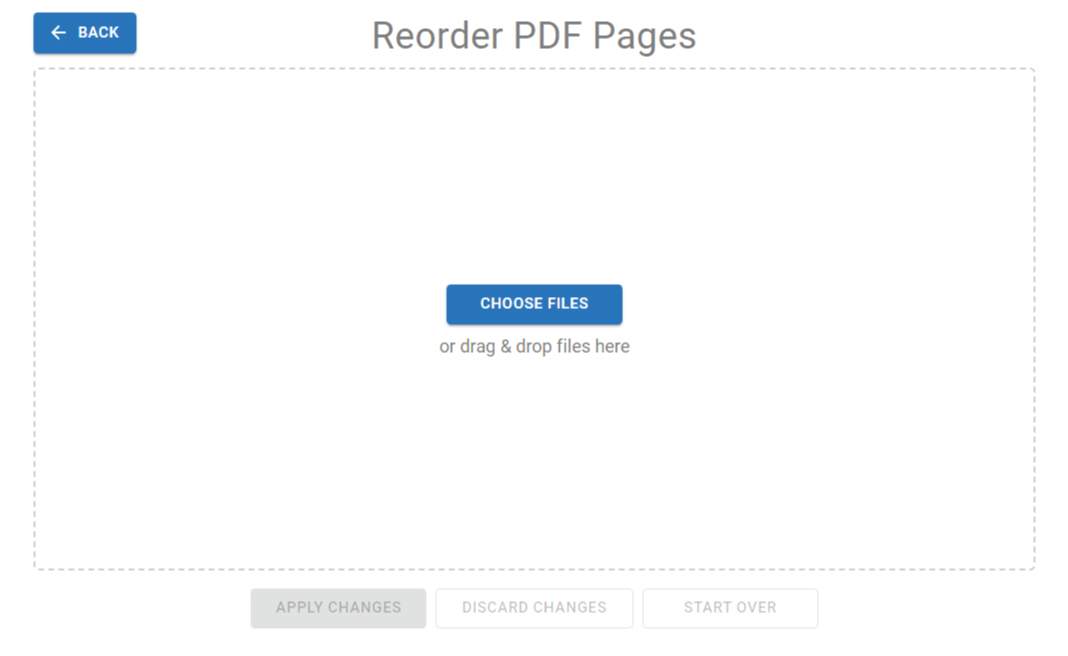 Загрузка PDF в Visual Paradigm Online для перестановки страниц