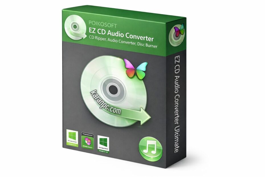 Главное окно EZ CD Audio Converter с инструментами конвертации аудио