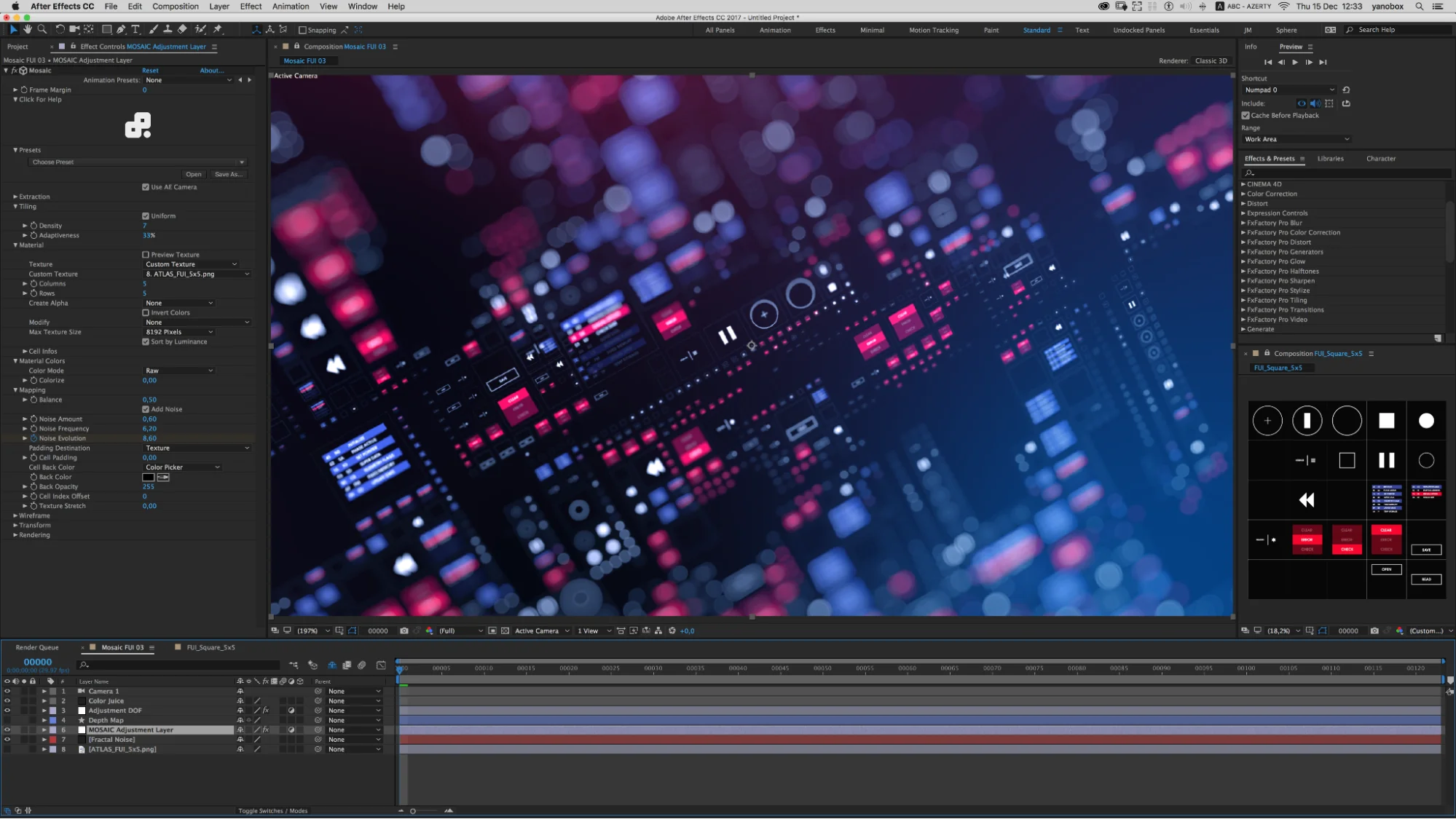 Интерфейс Adobe After Effects