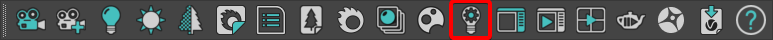 Corona Toolbar в 3ds Max с кнопкой настройки Interactive LightMix