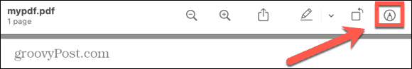 Кнопка Markup в Preview