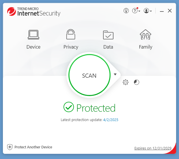 Интерфейс Trend Micro