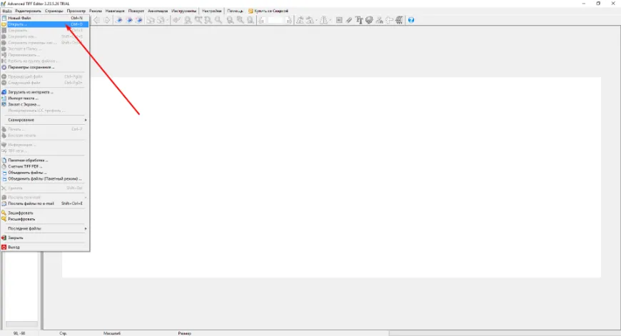 Интерфейс Advanced TIFF Editor