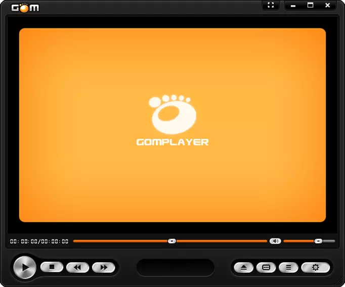 Интерфейс GOM Player при открытии медиафайла