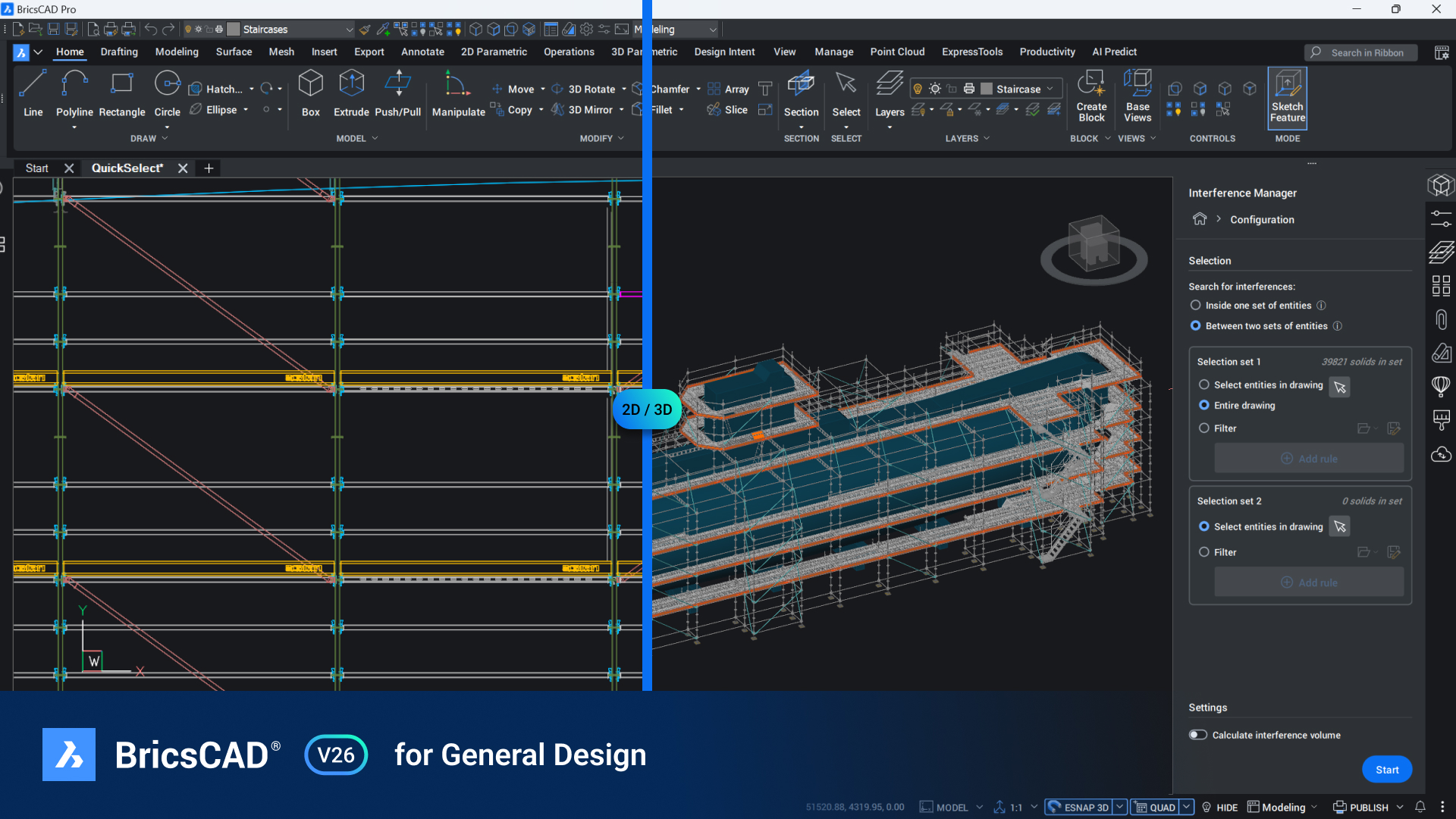 BricsCAD в рабочем сценарии 2D и 3D проектирования