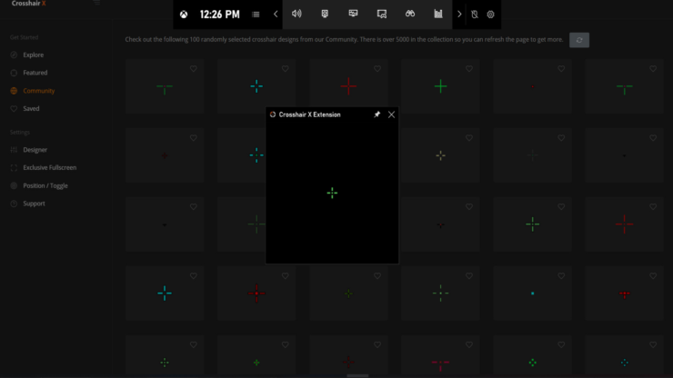 Редактор прицела Crosshair X
