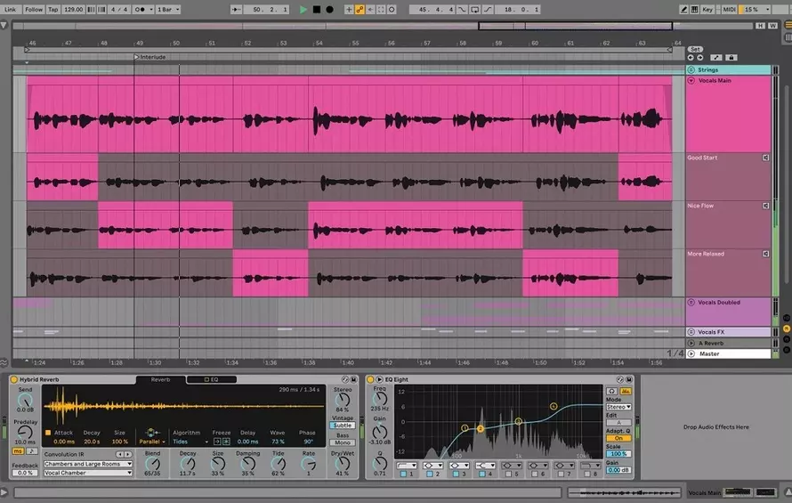 Интерфейс Ableton Live