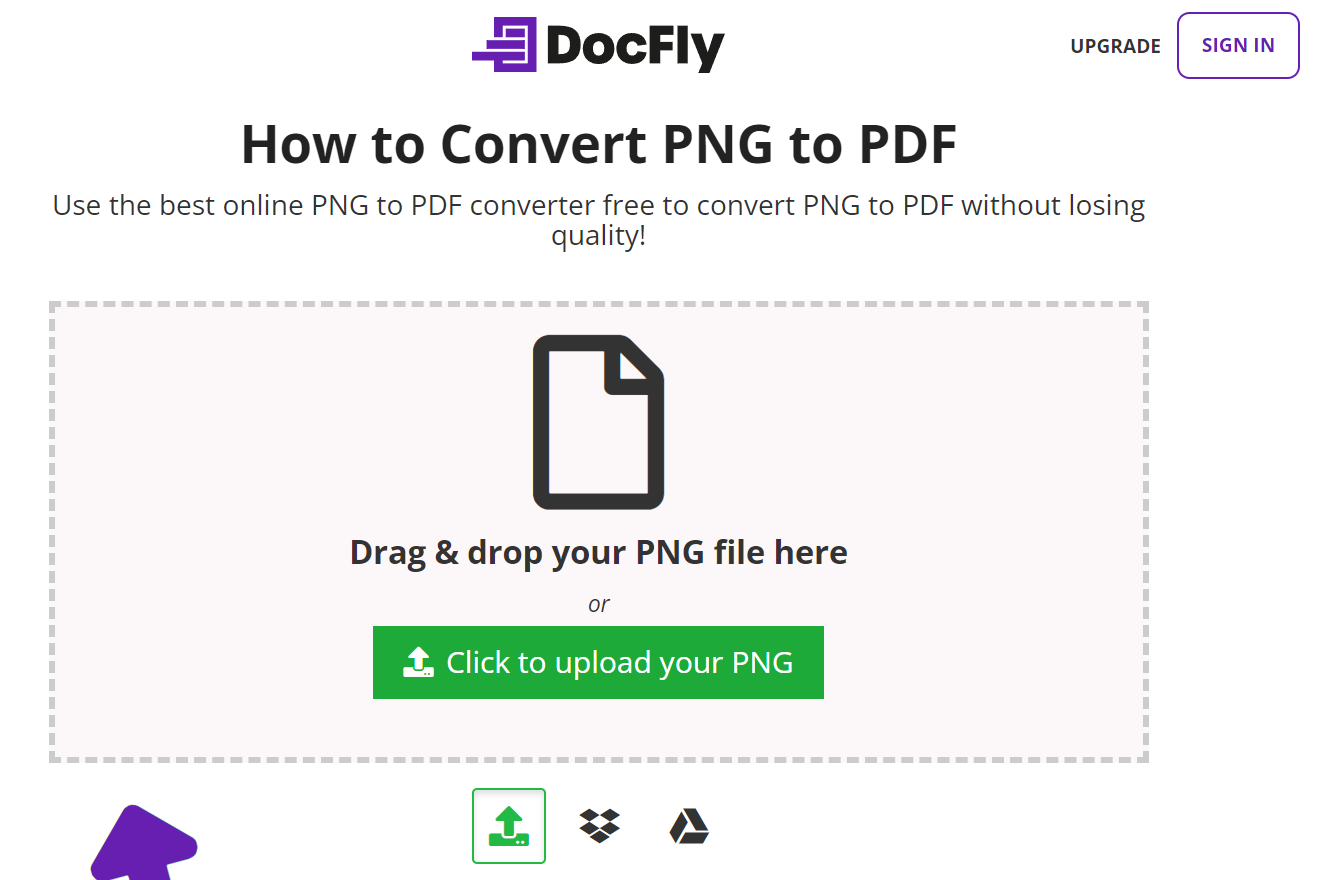 Интерфейс DocFly для PNG в PDF
