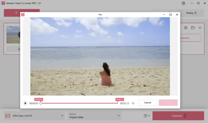Icecream Video Converter: настройки преобразования видео в MP3