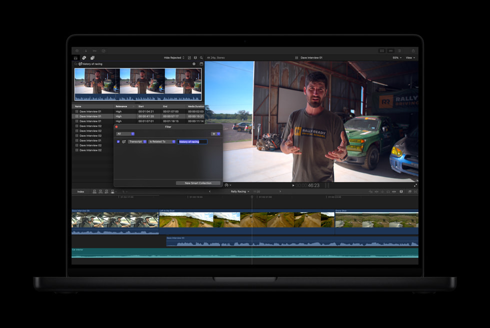 Transcript Search и работа с речевым материалом в Final Cut Pro