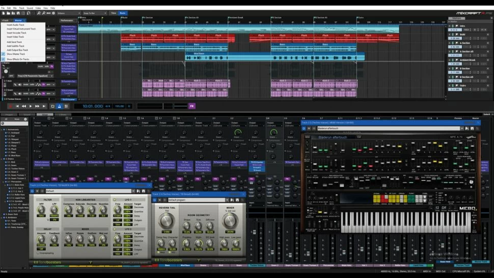 Интерфейс Acoustica Mixcraft