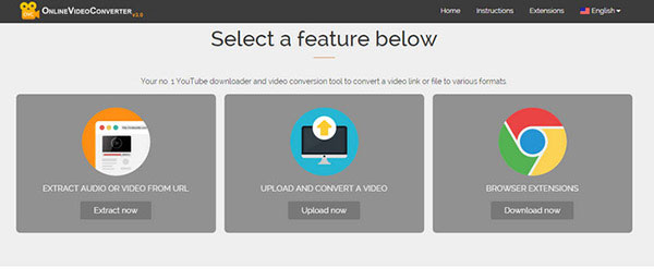 Интерфейс сервиса Online Video Converter