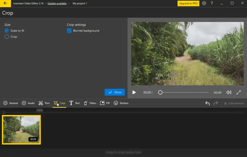 Интерфейс Icecream Video Editor для монтажа видео