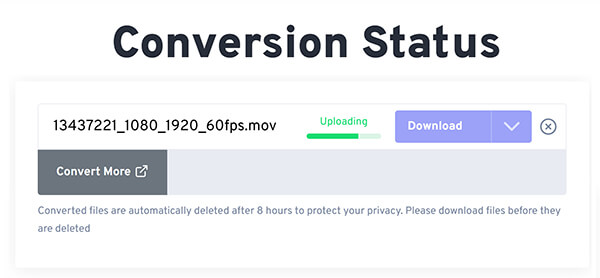 Скачивание готового GIF в FreeConvert
