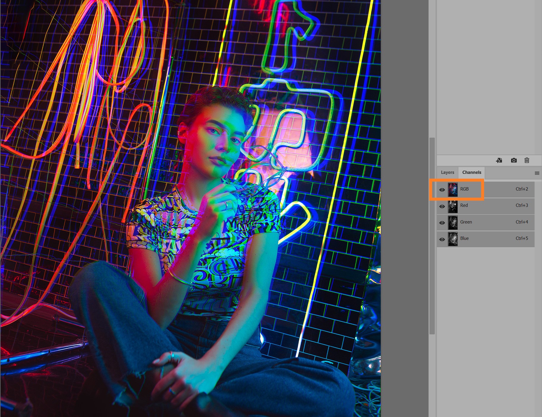 Photoshop: локальная настройка художественного эффекта