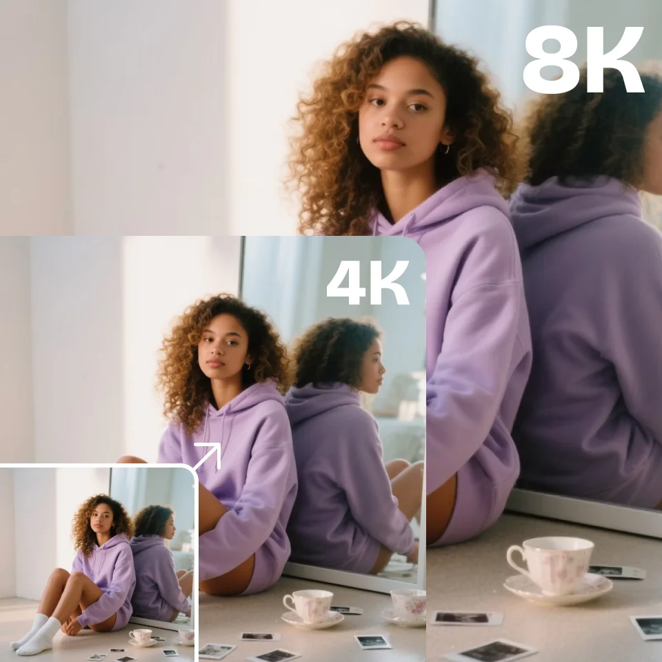 Пример 4K и 8K-увеличения изображения в Artguru