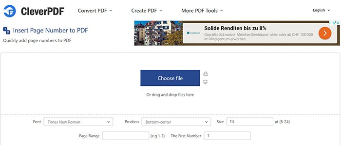 Интерфейс CleverPDF для работы с PDF