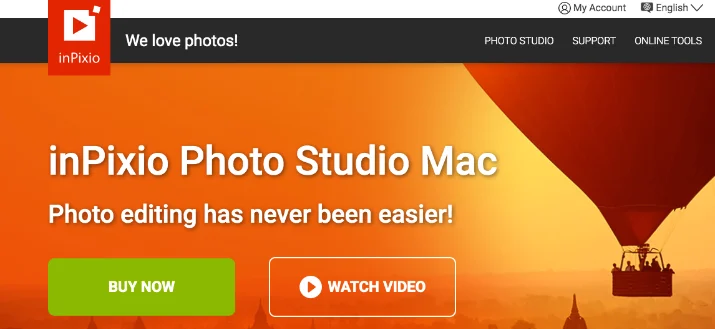 Интерфейс inPixio Photo Studio