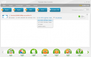 Freemake Video Converter: работа с видеофайлом