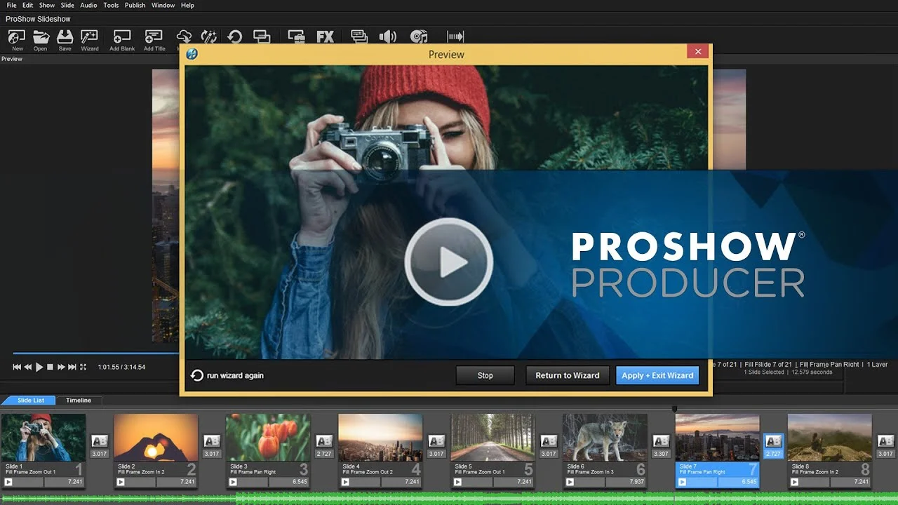Интерфейс ProShow Producer