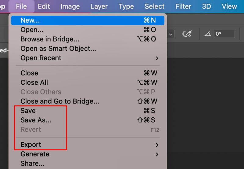 Сохранение увеличенного PNG в Photoshop