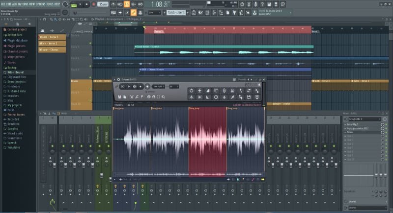 Записанный вокальный take в FL Studio
