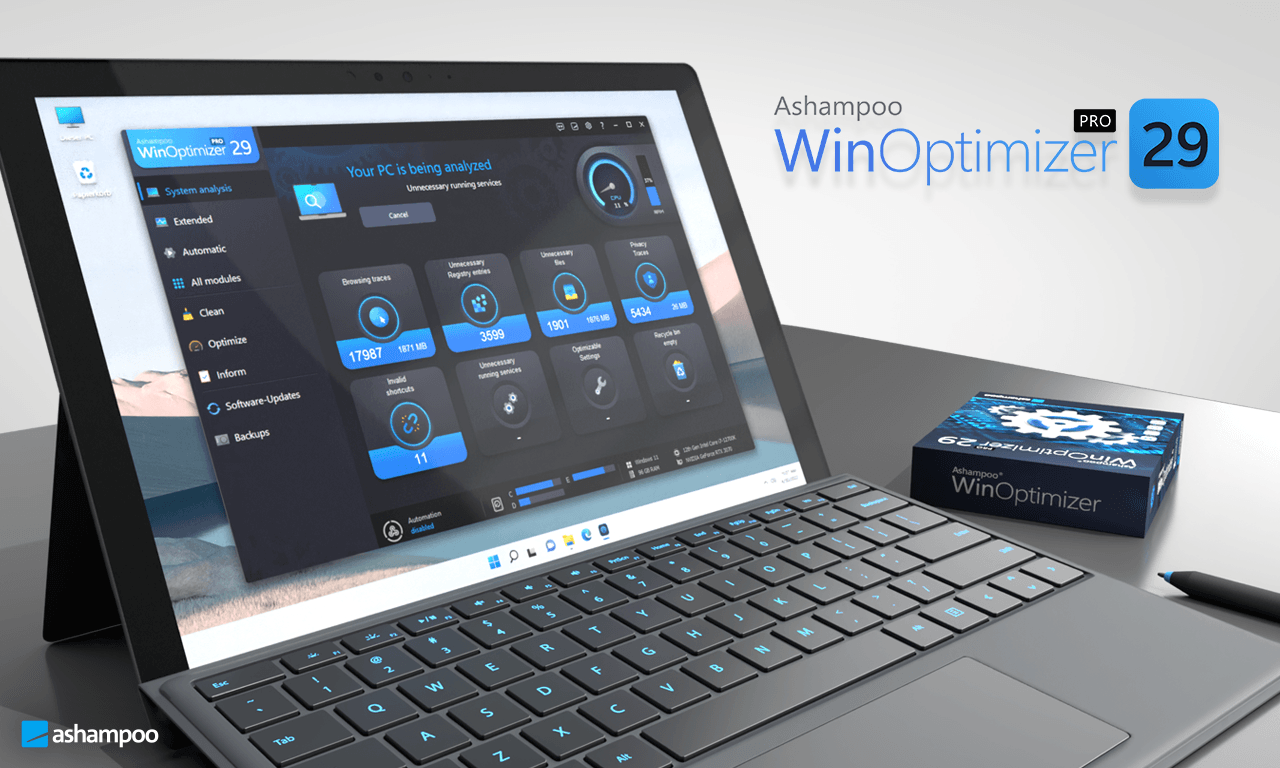 Интерфейс Ashampoo WinOptimizer
