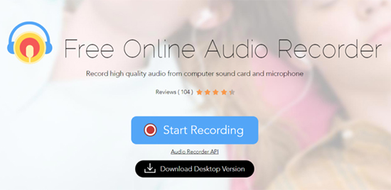 Интерфейс Apowersoft Free Online Audio Recorder