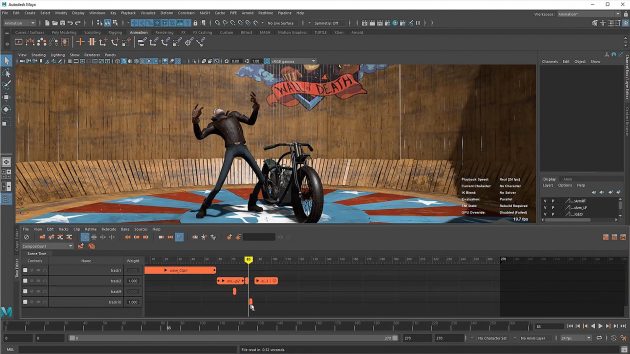 Интерфейс Autodesk Maya