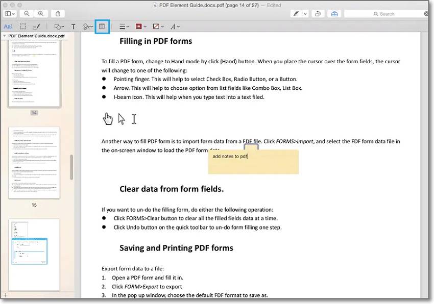 Интерфейс Preview на macOS с PDF-документом