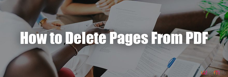 Удаление страниц в интерфейсе WidsMob PDFEdit