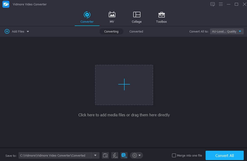 Добавление MP4 в Vidmore Free Video Converter