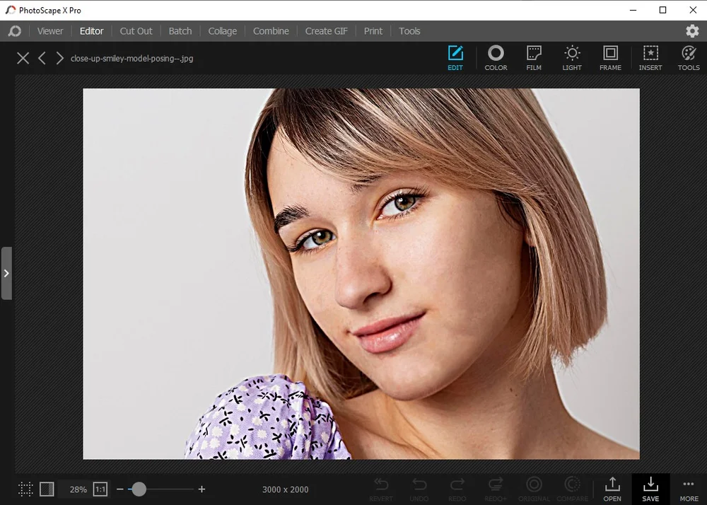 Интерфейс PhotoScape X