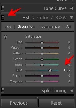 Настройка отдельных цветовых диапазонов в Lightroom