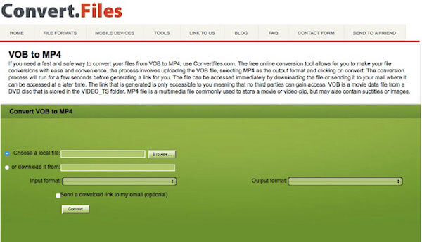 Интерфейс ConvertFiles