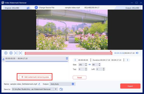 Watermark Remover в AnyRec Video Converter