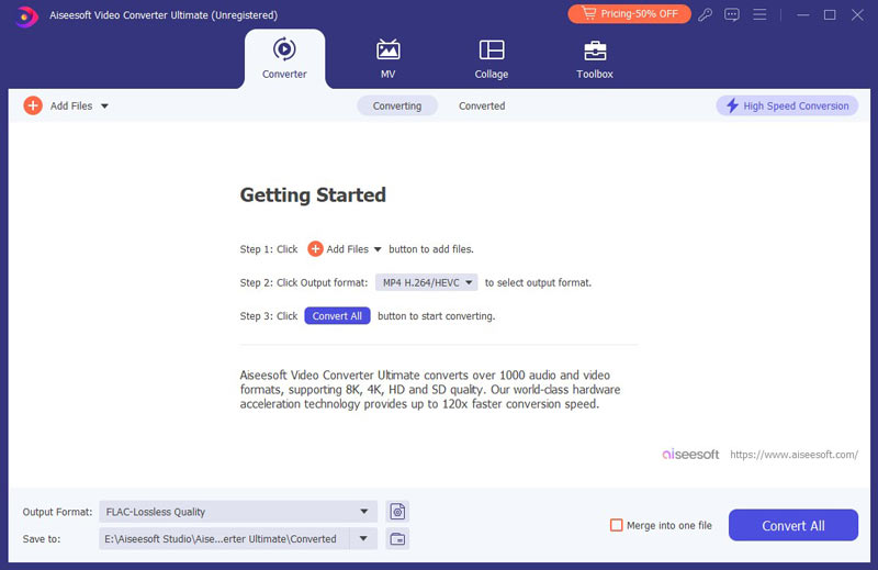 Добавление видео в Aiseesoft Video Converter Ultimate