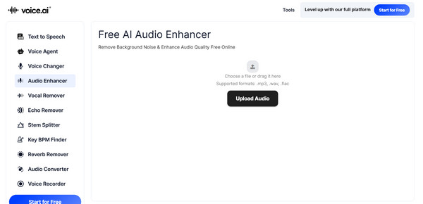 Интерфейс Voice.ai