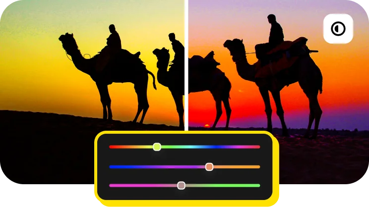 Цветокоррекция и пресеты в Movavi Picverse Photo Editor
